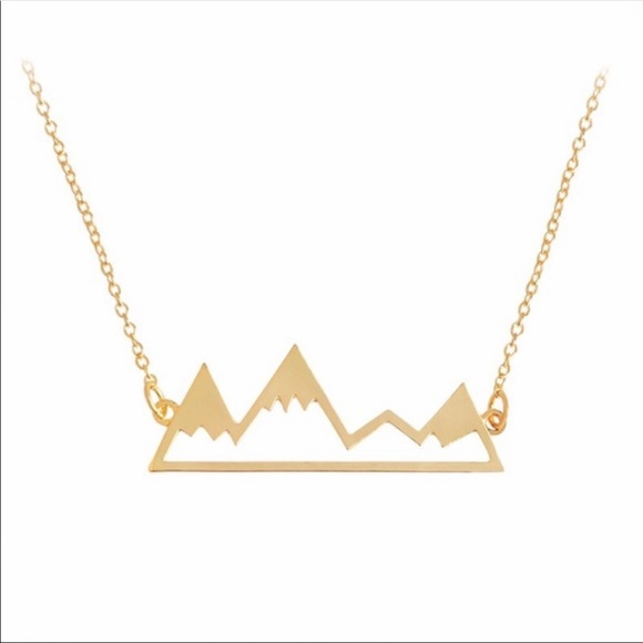 NWT SNOW MOUNTAIN GOLD COLORED NECKLACE - Picture 3 of 8
